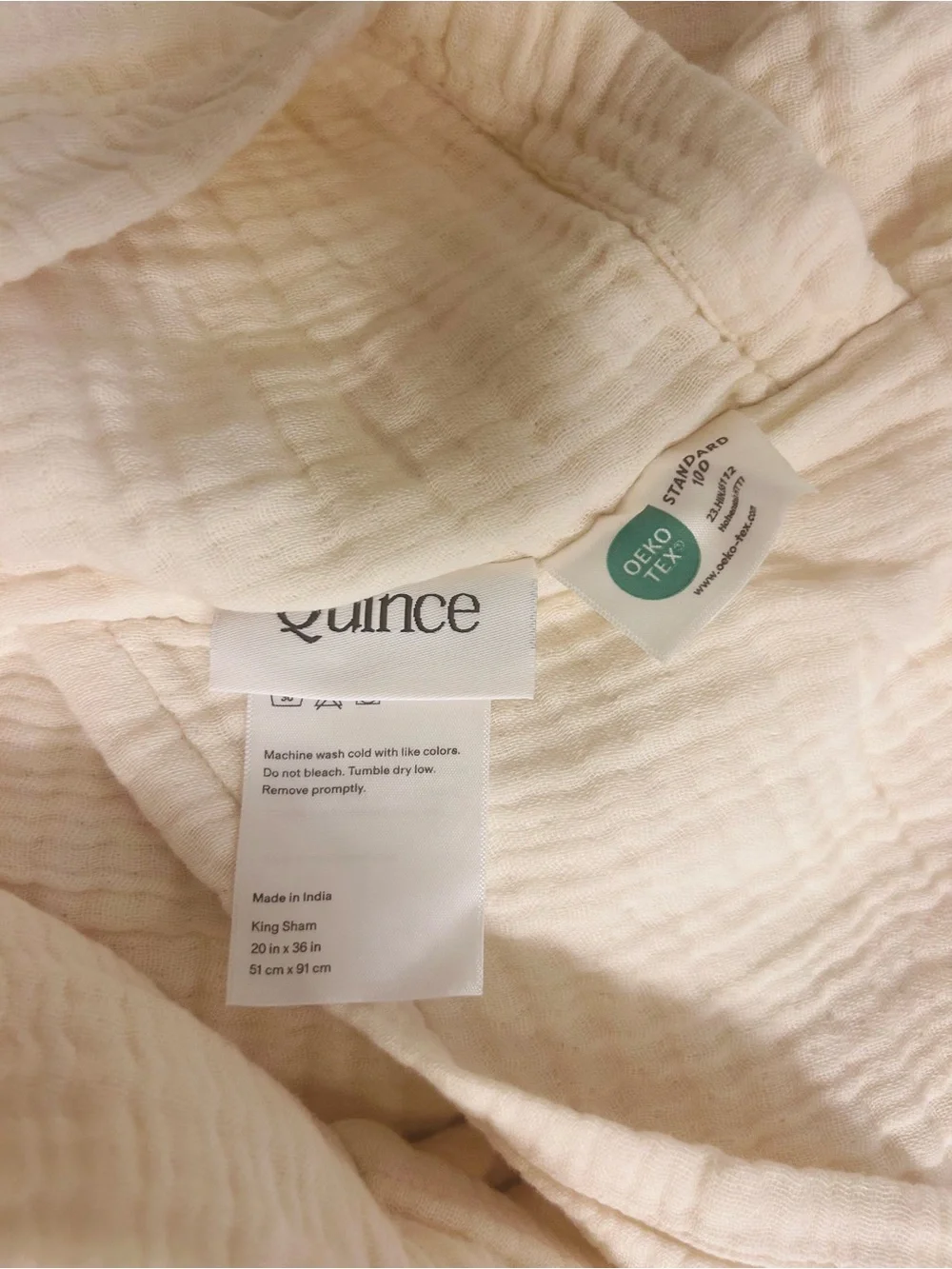 NWT Quince Undyed Organic Cotton Gauze Duvet Cover and Sham Set!